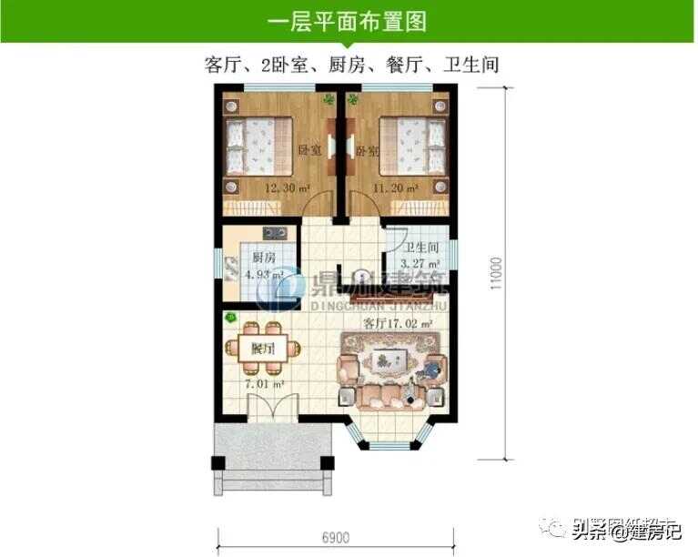 农村自建别墅最佳小户型前十名(新式小别墅建房设计图)