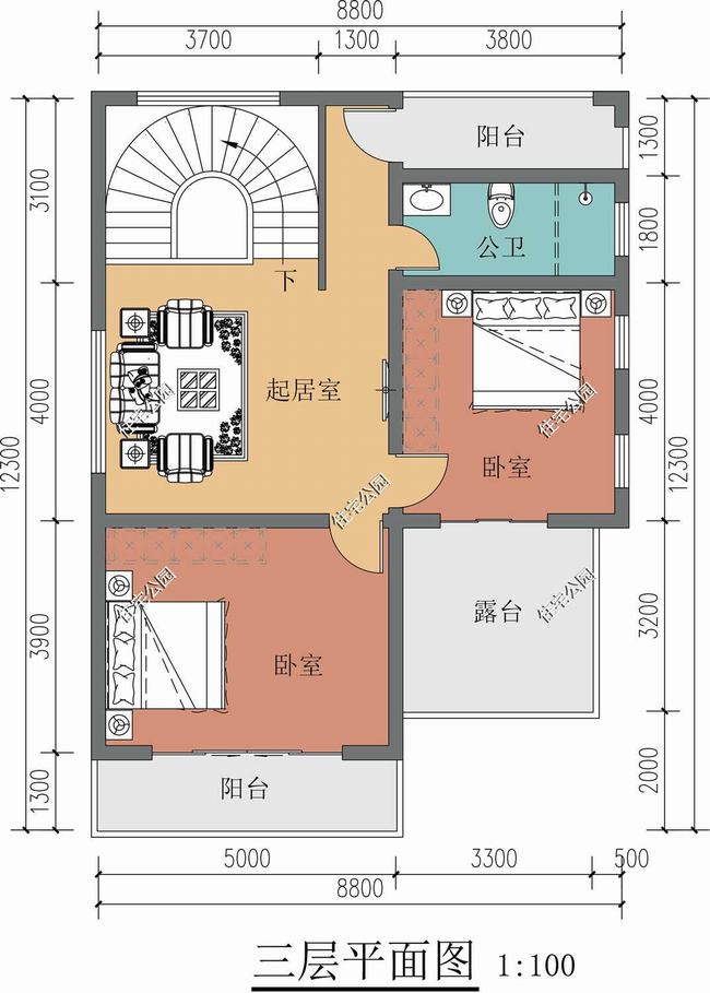 农村房子旋转楼梯设计图(农村房屋旋转楼梯设计)