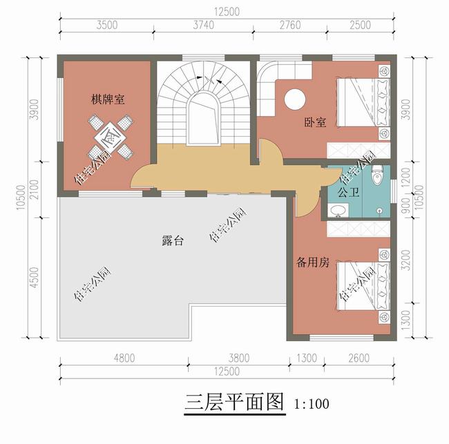 农村房子旋转楼梯设计图(农村房屋旋转楼梯设计)