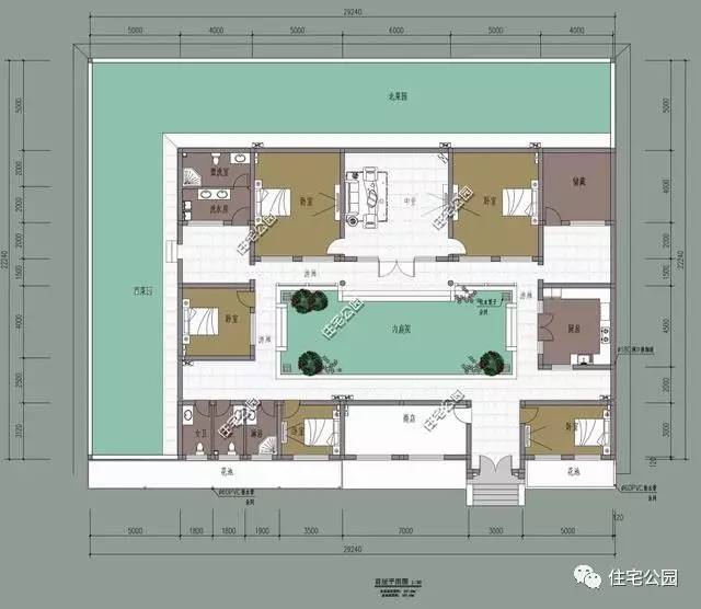 农村四合院别墅哪个实用(农村新型四合院户型)