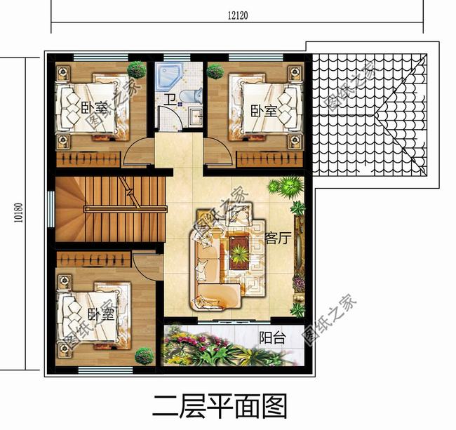 农村二层小别墅带偏房(带偏房二层别墅设计效果)