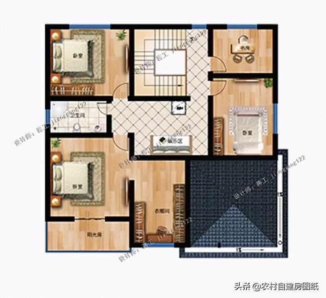 农村2层阁楼别墅(最火二层别墅农村自建房)