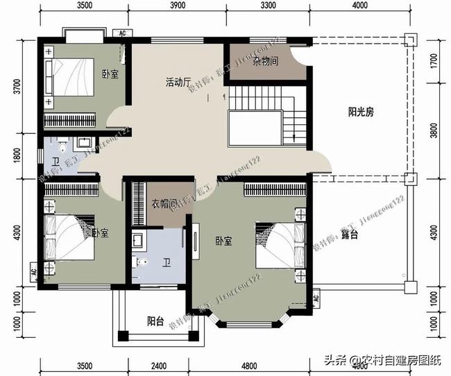 农村2层阁楼别墅(最火二层别墅农村自建房)