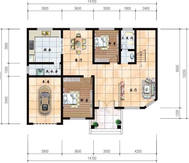 农村10x9m自建房最省钱的图纸(全网农村二层自建房图纸)