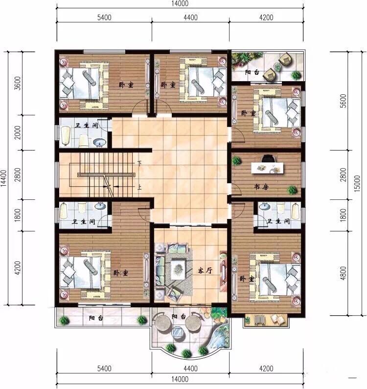 农村10x9m自建房最省钱的图纸(全网农村二层自建房图纸)