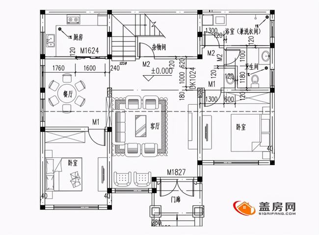 二层中国风农村自建房设计图(7款三层农村自建房设计)