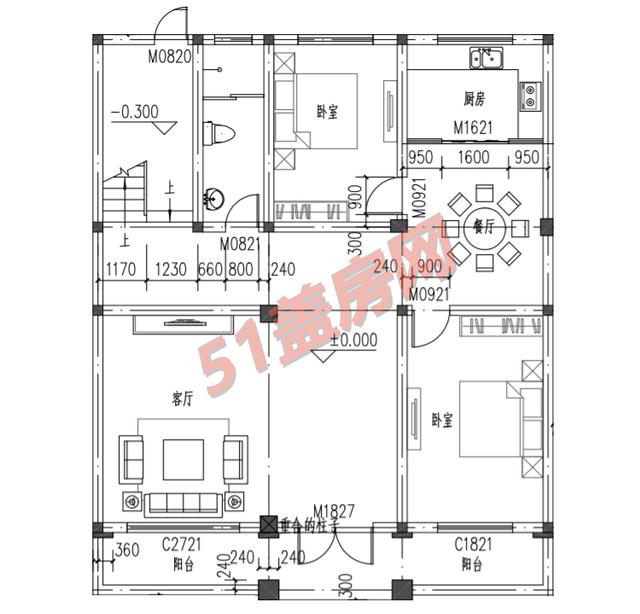 二层中国风农村自建房设计图(7款三层农村自建房设计)