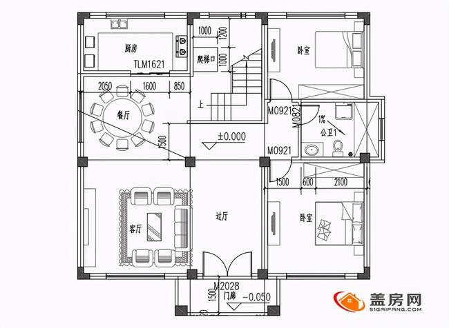 二层中国风农村自建房设计图(7款三层农村自建房设计)