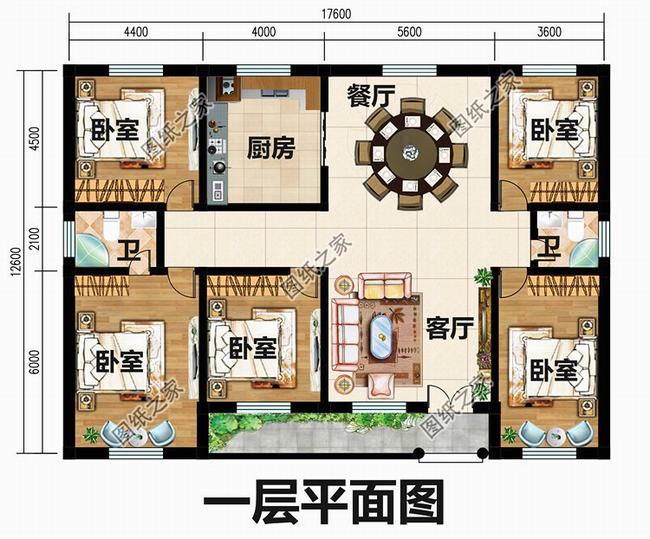 一层新农村简单实用房屋设计图纸(一层房子最新设计图纸)