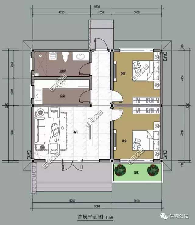 一层平地农村自建房图片(乡村房屋一层设计免费图)