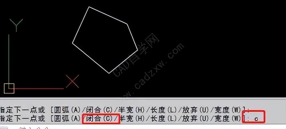 cad让图形闭合的命令(cad闭合命令教学)