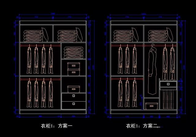 cad衣柜立面图斜角(衣柜斜角cad立面图)