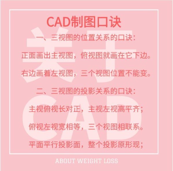 cad制图初学入门口诀(cad命令口诀顺口溜)