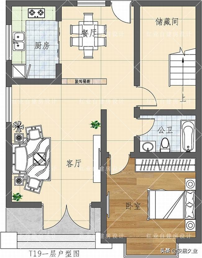 8x10米二层欧式别墅(农村大户型中式二层别墅)