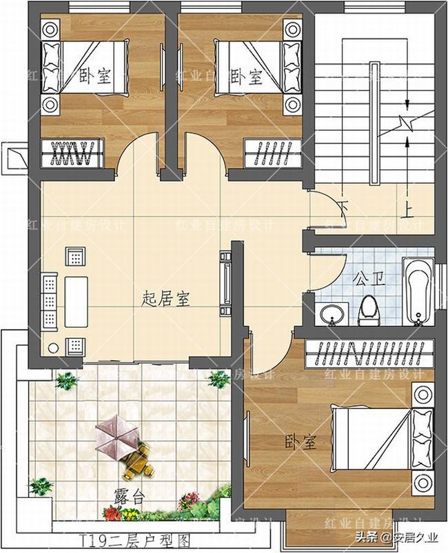 8x10米二层欧式别墅(农村大户型中式二层别墅)