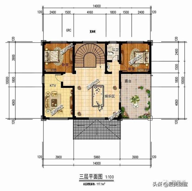 14米x14米欧式别墅旋转楼梯(带旋转楼梯的农村别墅)