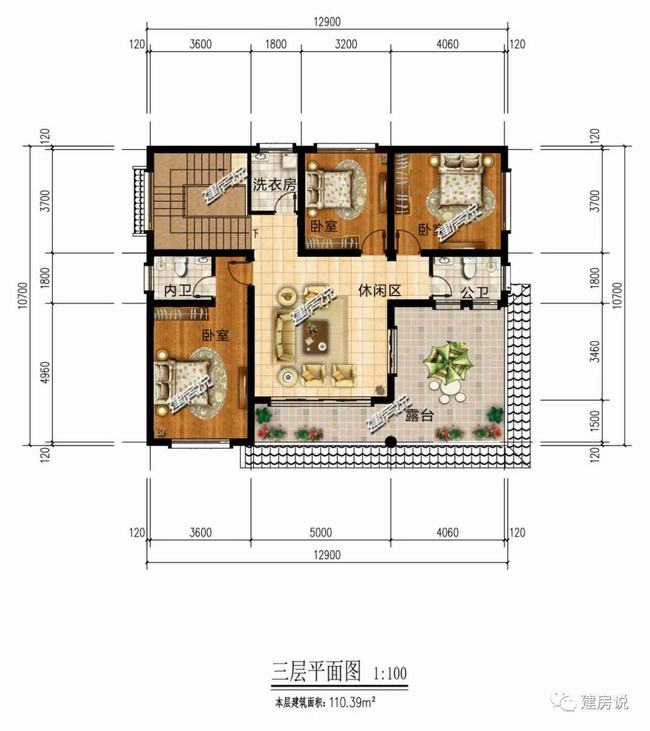 100款漂亮农村中式一层小院图纸(农村最火的别墅图纸)