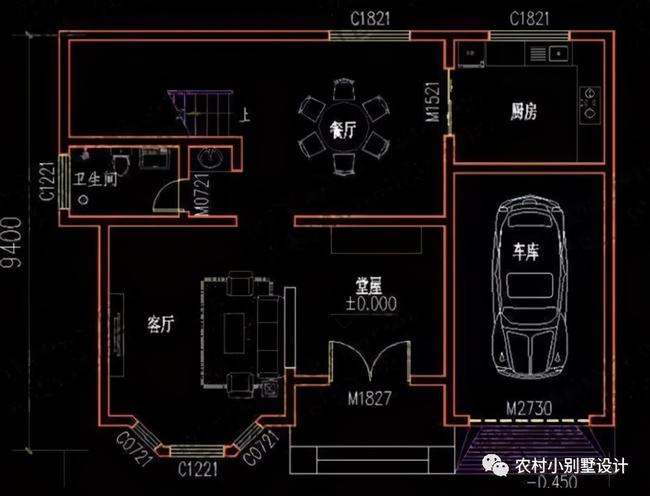 11x8米30万别墅三层带车库(农村别墅二层带露台实景)