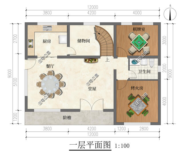 129米二层别墅旋转楼梯美观大气(大气旋转楼梯二层小别墅)