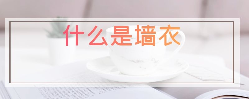 什么是墙衣