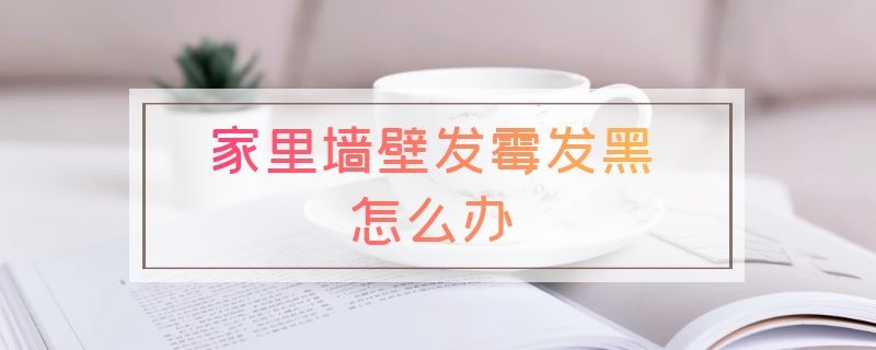 家里墙壁发霉发黑怎么办