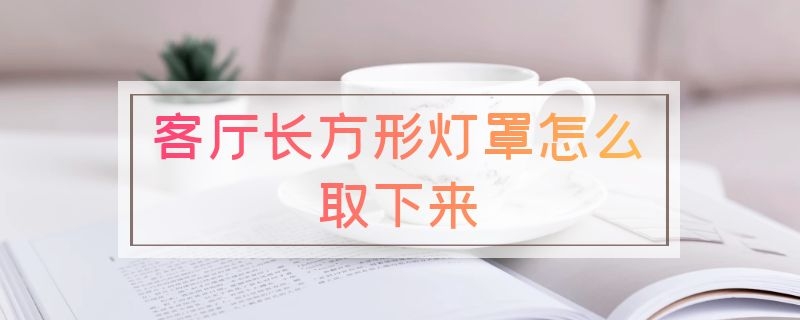 客厅长方形灯罩怎么取下来