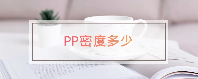 PP密度多少