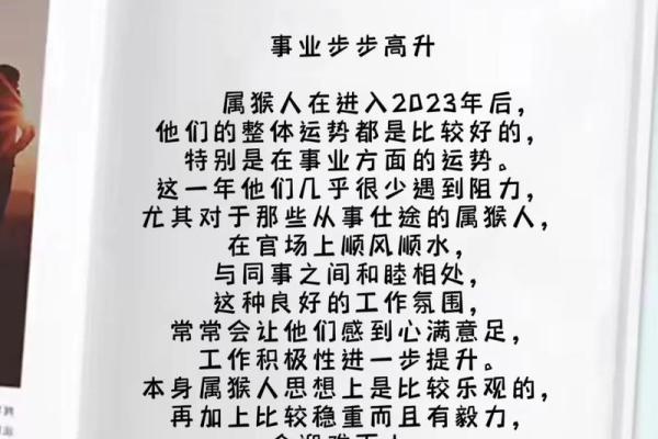 2023年属猴人的命运解析及运势提升方法